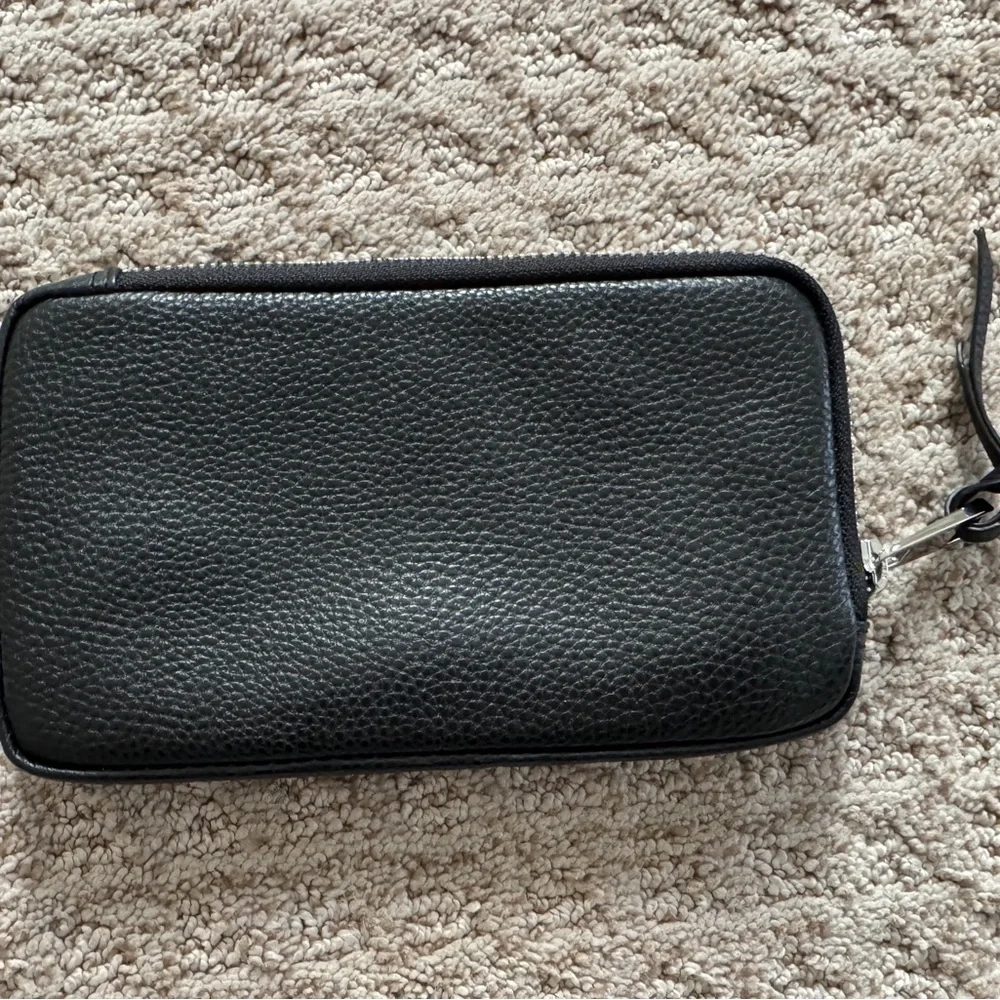 Bandolier Black Textured Wallet Pouch with Silver Accents - Picture 2 of 3